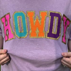 Howdy Glitter Graphic Tee